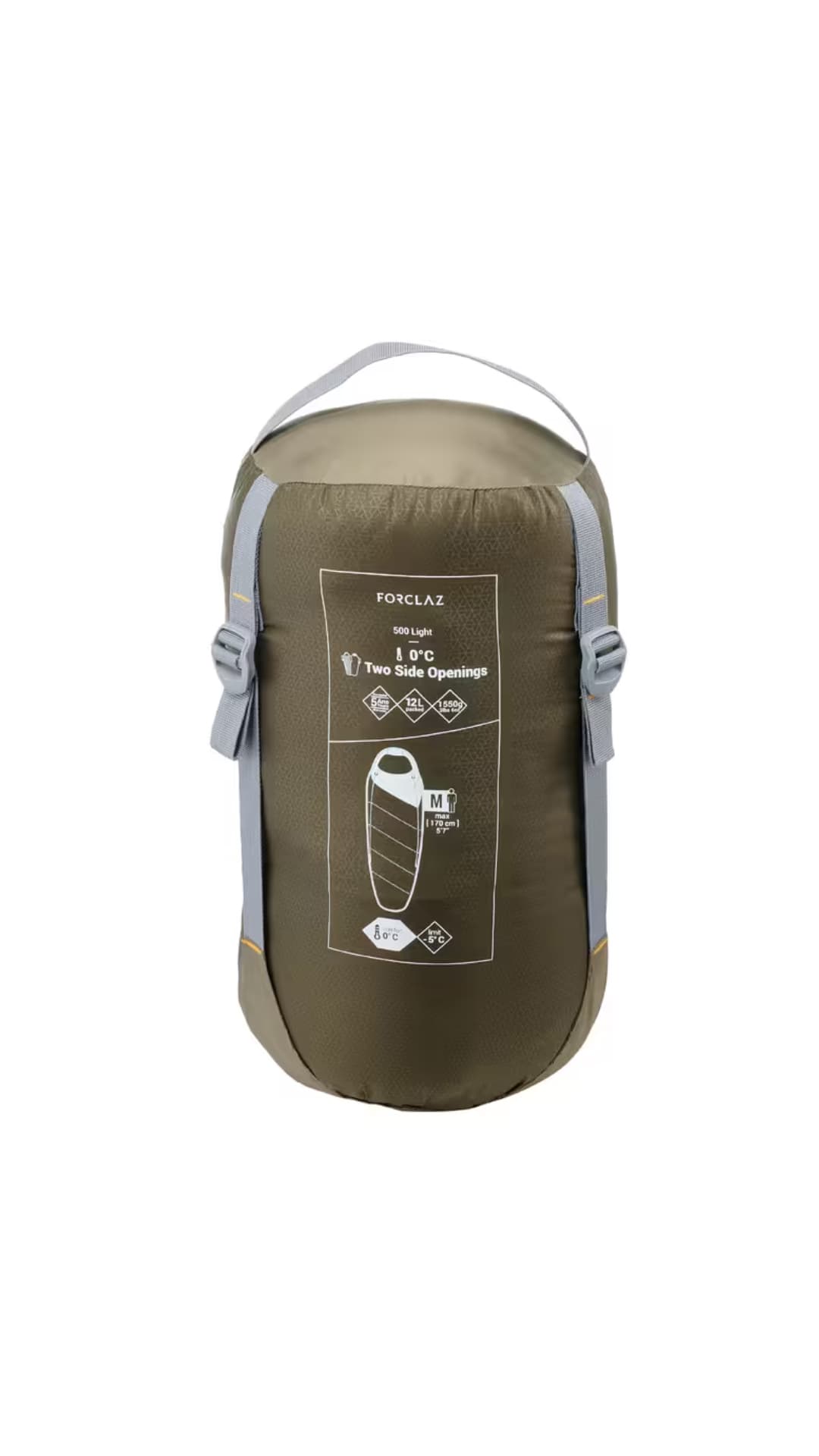 کیسه خواب الیاف فرکلاز MT500 FORCLAZ SLEEPING BAG — تصویر ۴