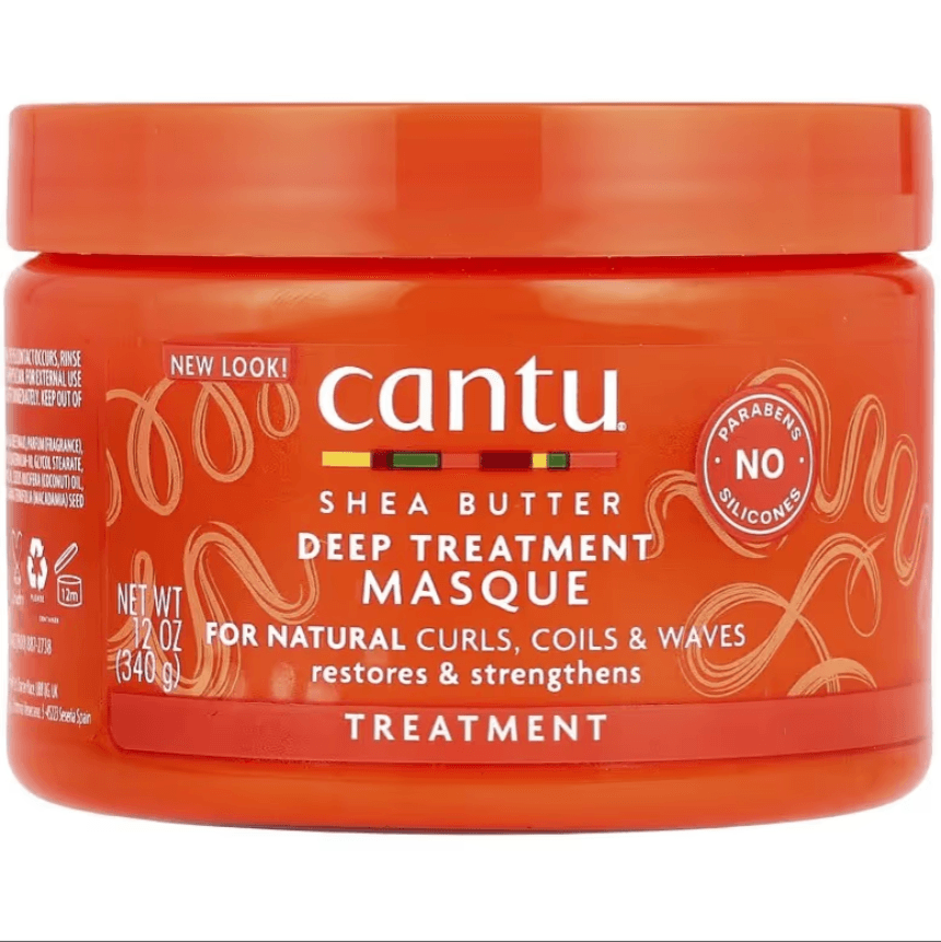 ماسک موی ترمیم کننده و تغذیه عمیق موهای فر و مجعد شی باتر کانتو Cantu Shea Butter وزن 340 گرم