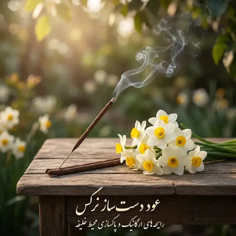 عود دست ساز با رایحه نرگس خلیفه