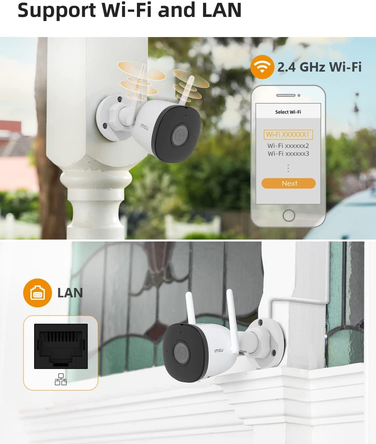 دوربین هوشمند بی‌‌سیم آیمو Imou مدل Bullet 2C IPC-F22P — تصویر ۷