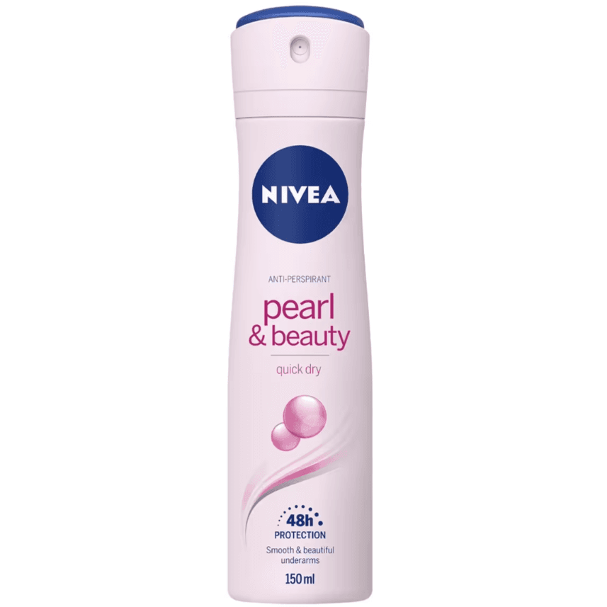 اسپری ضد تعریق زنانه نیوا مدل Nivea Pearl Beauty حجم 150 میلی لیتر