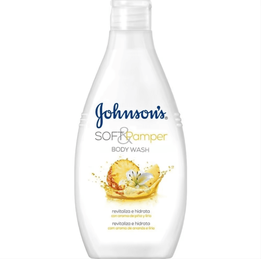 شامپو بدن جانسون رایحه آناناس و گل لیلیوم Johnsons Soft Pamper حجم 400 میلی لیتر
