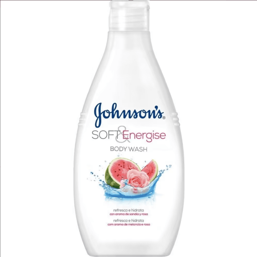 شامپو بدن جانسون رایحه هندوانه و گل رز Johnsons Soft Energise حجم 400 میلی لیتر