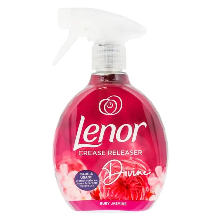 اسپری ضدچروک و خوشبوکننده لباس لنور رایحه یاسمین یاقوت سرخ۵۰۰میل-Lenor(RUBY JASMINE)