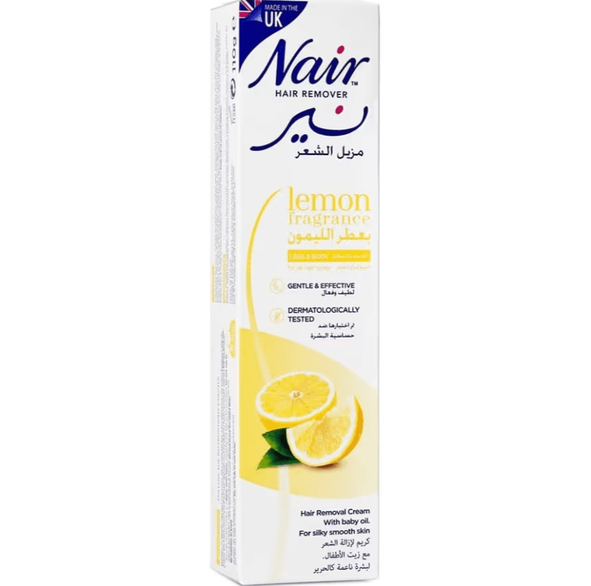 کرم موبر بدن نیر رایحه لیمو Nair Lemon Fragrance وزن 110 گرم — تصویر ۳