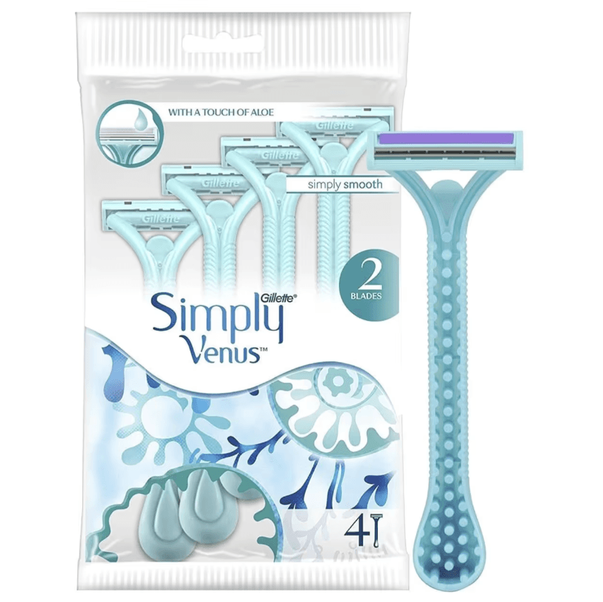 خودتراش ژیلت سیمپلی ونوس Gillette Simply Venus بسته 4 عددی