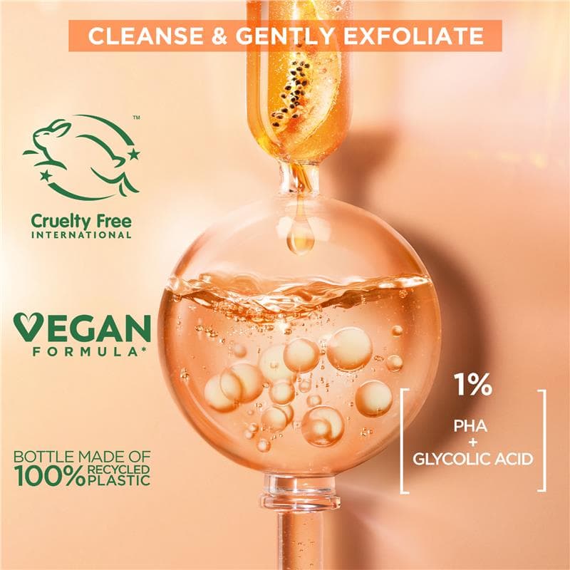 میسلار واتر لایه بردار گارنیر مدل Peeling حاوی AHA حجم 400 میلی لیتر — تصویر ۳