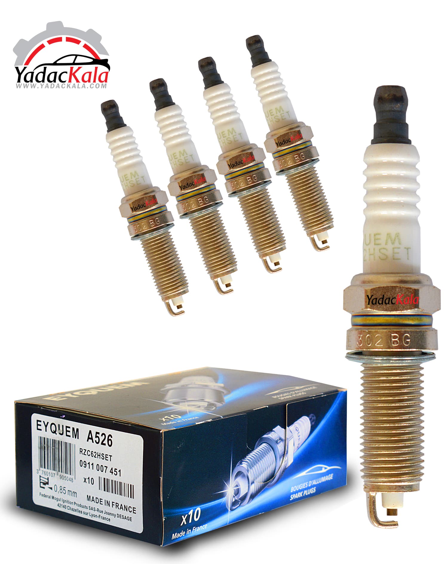 شمع یورو4 اکیوم فرانسه RZC62HSET-A526