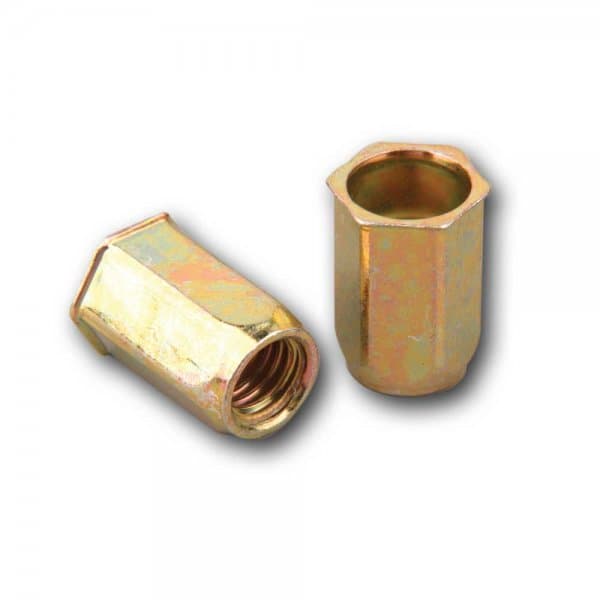 مهره پرچی ششگوش لبه کوتاه M10