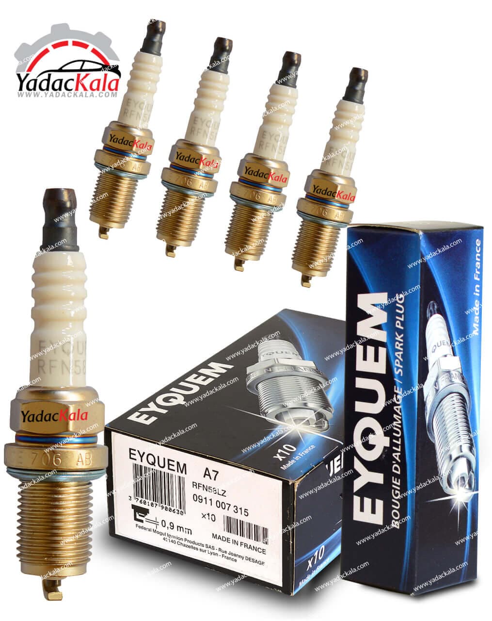 شمع پایه کوتاه اکیوم فرانسه RFN58LZ | مناسب پژو 405، پارس، سمند و L90