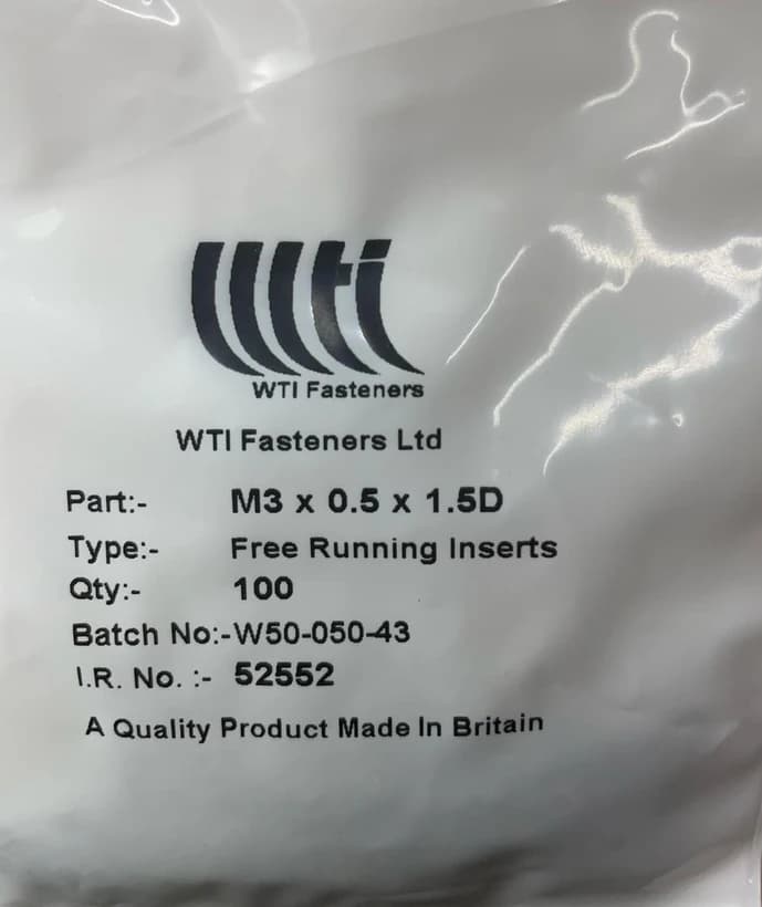 فنر هلی کویل M3 انگلیسی WTI بسته 100 تایی — تصویر ۳