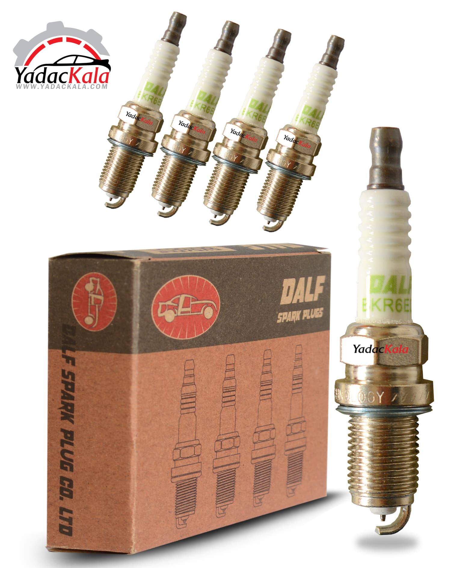 شمع سوزنی پلاتنیوم پایه کوتاه دالف با تکنولوژی ژاپن BKR6EDT-7092 — تصویر ۲