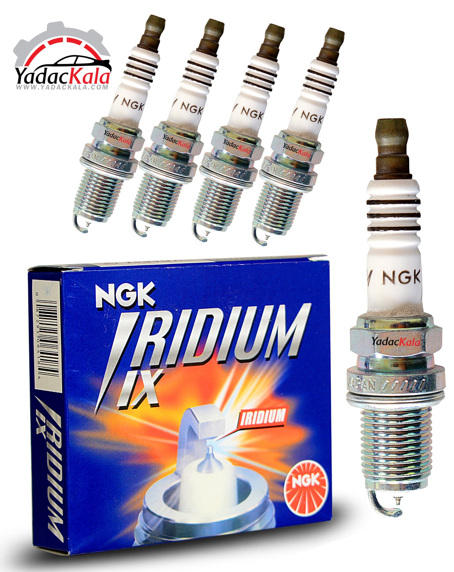 شمع سوزنی ایریدیوم پایه کوتاه ان جی کی ژاپن BKR6EIX-11-6418 — تصویر ۲