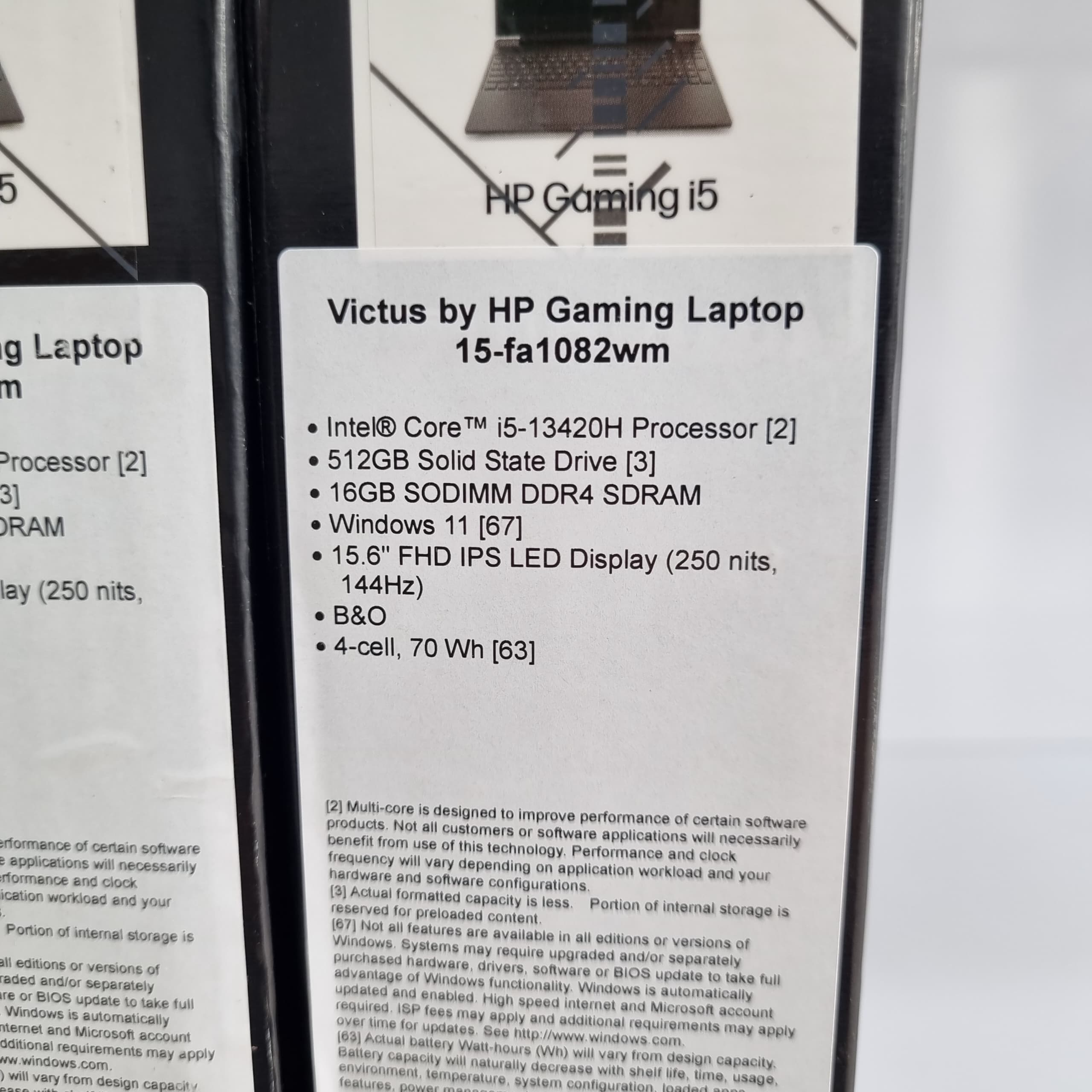 لپ تاپ 15.6 اینچی اچ پی مدل Victus 15-FA1082WM i5 16GB 512GB SSD 6GB RTX4050 HP Victus 15-FA1082WM i5- — تصویر ۳
