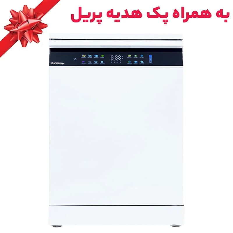 ماشین ظرفشویی ایکس ویژن S160 رنگ سفید — تصویر ۲
