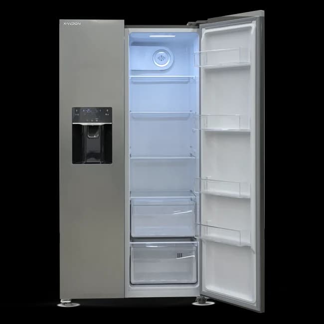 ساید بای ساید ایکس ویژن HS600 رنگ سیلور تیره — تصویر ۳