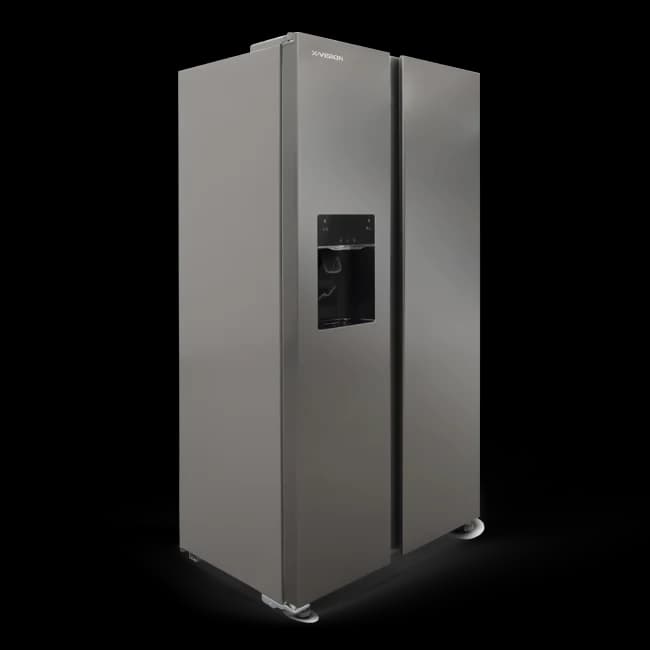 ساید بای ساید ایکس ویژن HS600 رنگ سیلور تیره — تصویر ۴