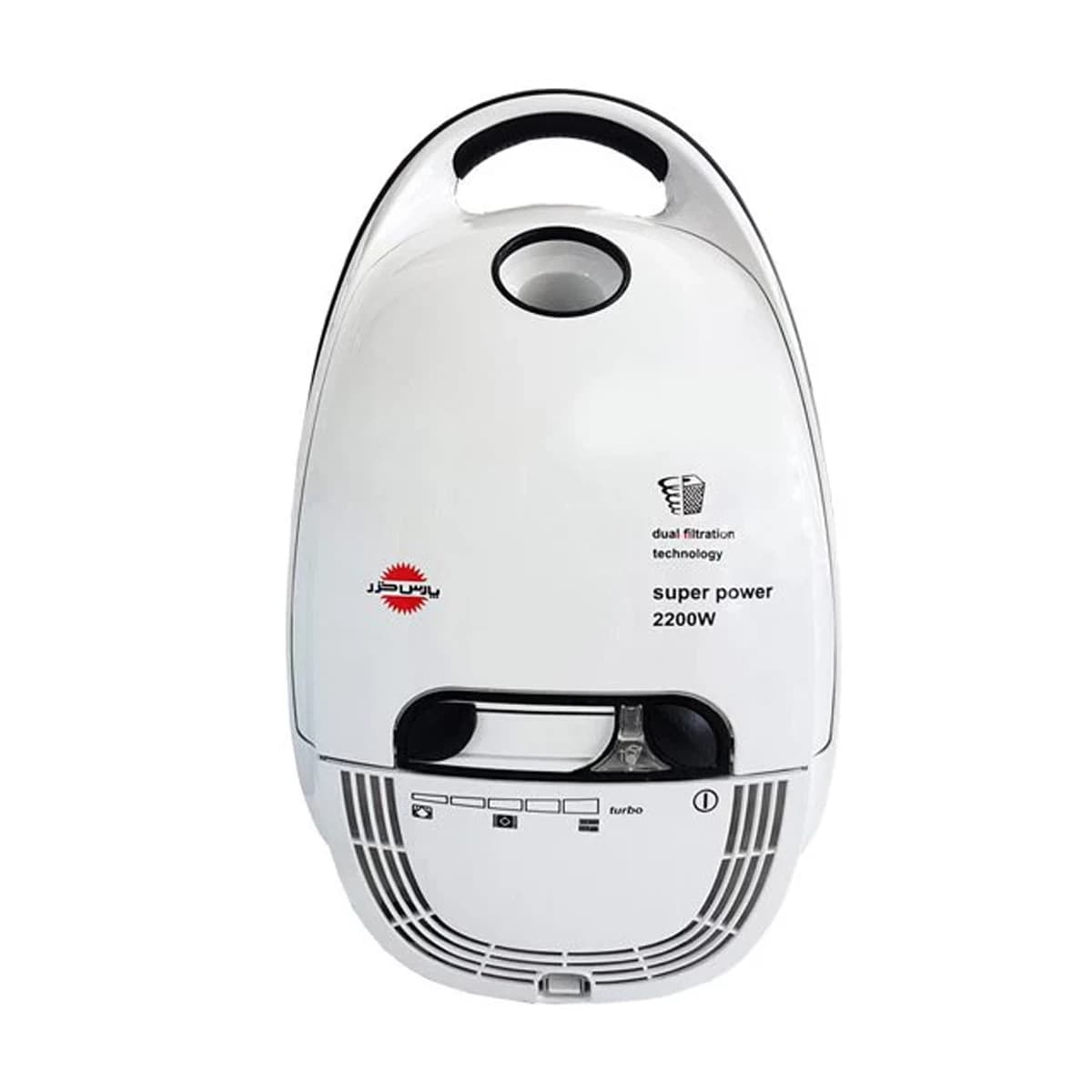 جاروبرقی کیسهدار پارس خزر مدل VC-2200W-رنگ سفید