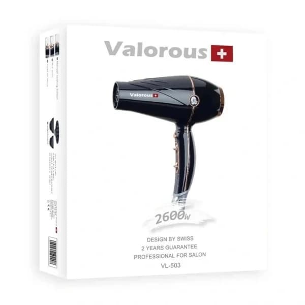 سشوار فوق حرفهای سالنی VALOROUS مدل VL503 – قدرت 2600 وات — تصویر ۳