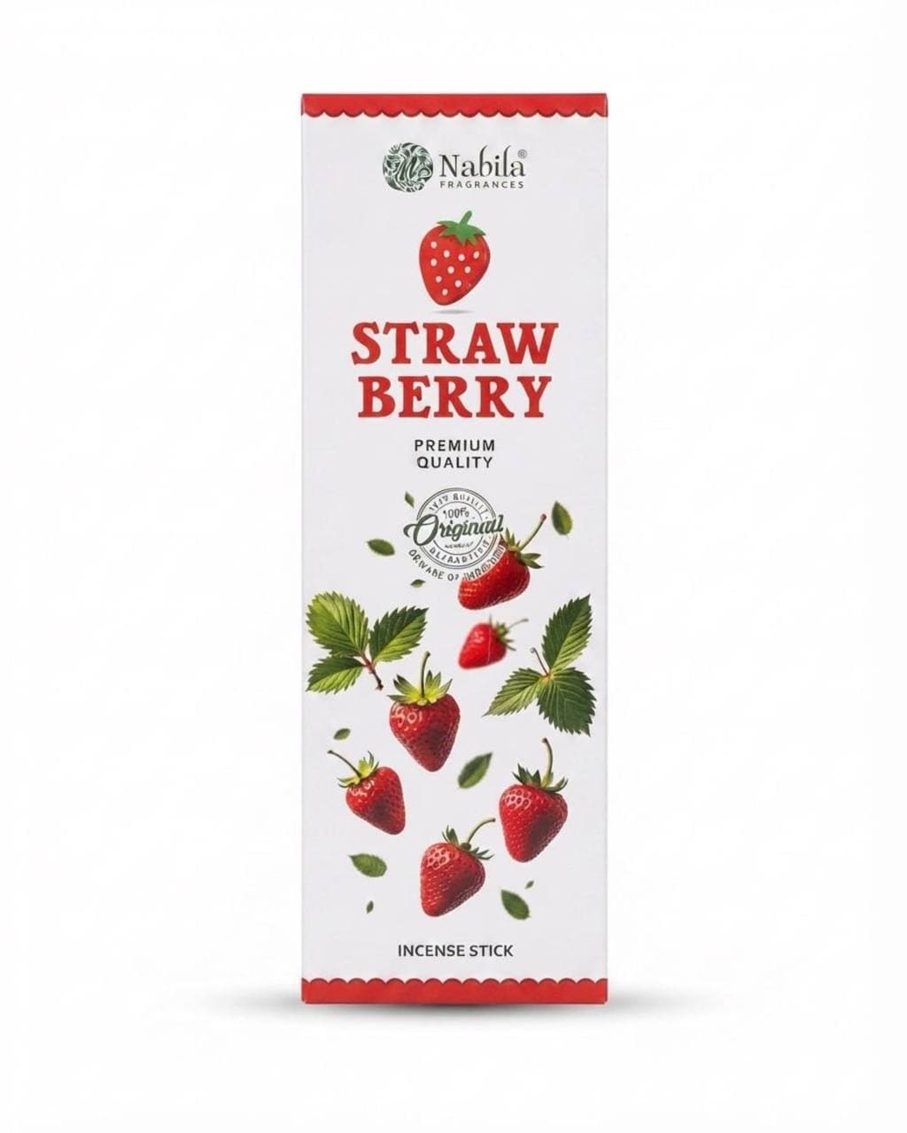 عود دست‌ساز Nabila مدل Strawberry | رایحه شیرین توت‌فرنگی
