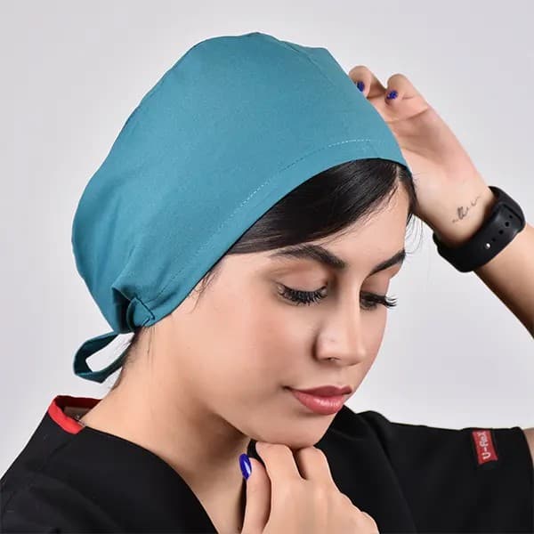 کلاه جراحی سبز کله غازی ساده