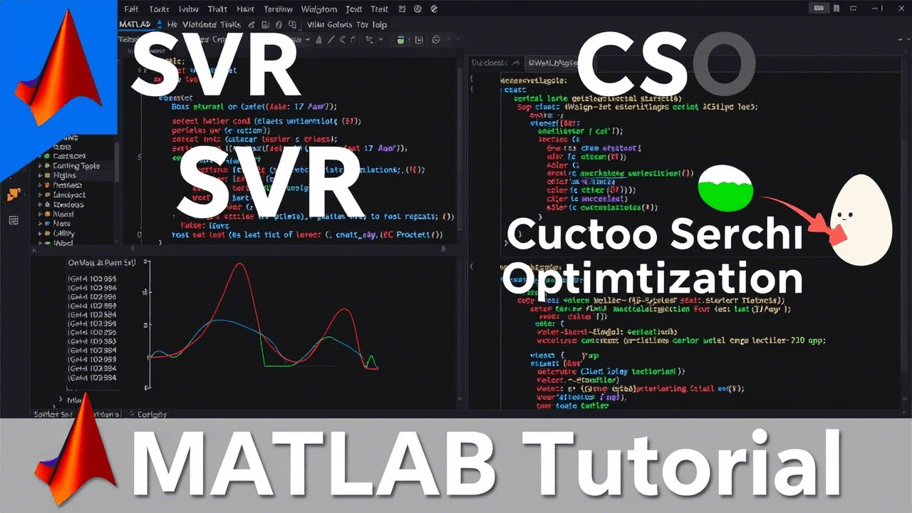 آموزش مدلسازی SVR با الگوریتم ازدحام مرغهاCSO در متلب