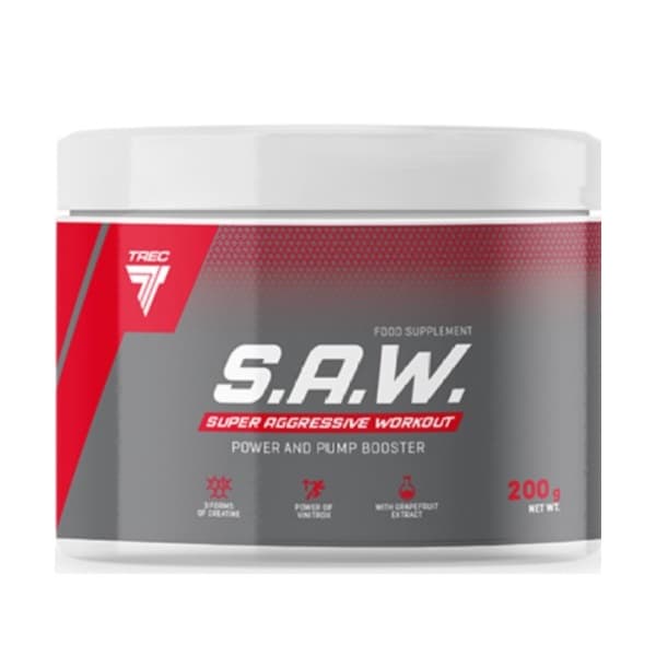 پری ورک اوت S.A.W ترک نوتریشن 200 گرمی Trec S.A.W
