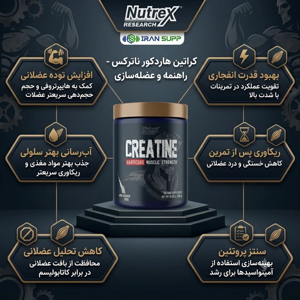 کراتین هاردکور ناترکس 300 گرمی — تصویر ۹