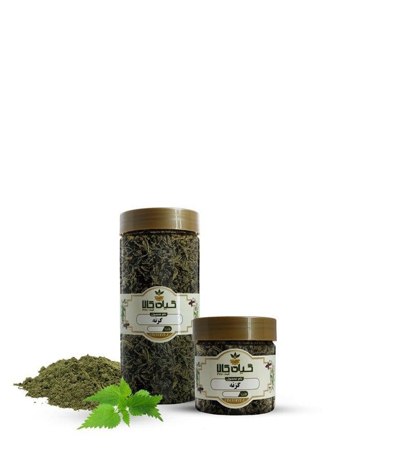 برگ گزنه خشک یا پودری بسته بندی شده