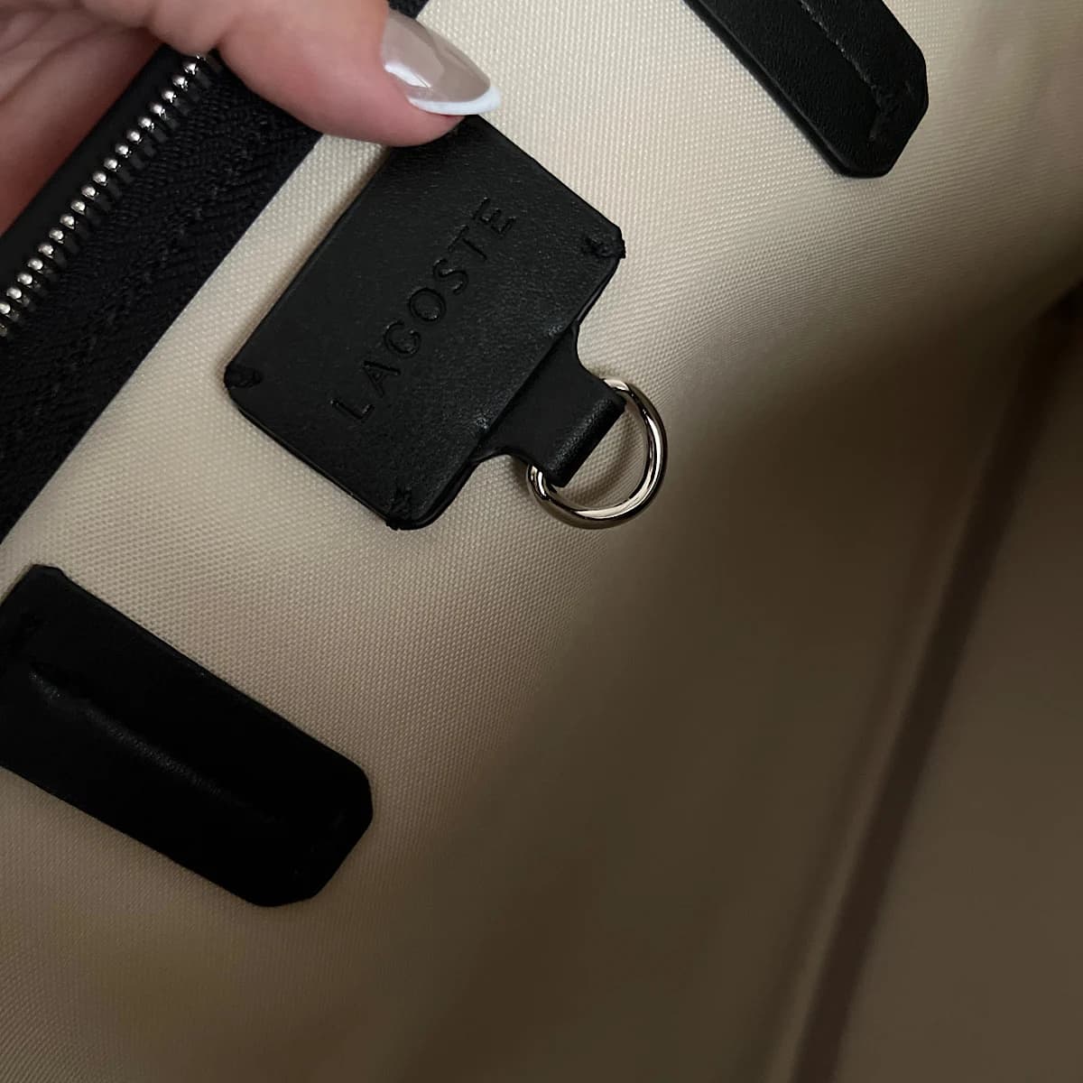 کیف لاگوست توت بگ Lacost Zely Black Tote Bag — تصویر ۶