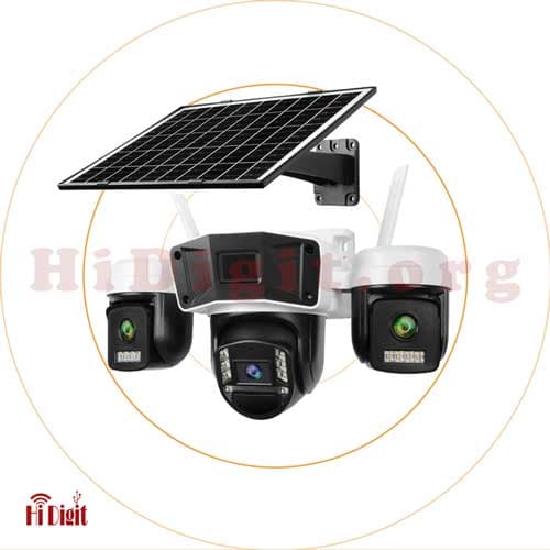 دوربین سیمکارتی خورشیدی چرخشی سه لنز SPIX-S233AS