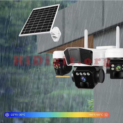 دوربین اسپیددام خورشیدی چرخشی سیمکارتی سه لنز SPIX-S232AS — تصویر ۴