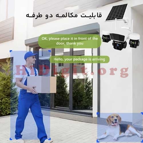دوربین اسپیددام خورشیدی چرخشی سیمکارتی سه لنز SPIX-S232AS — تصویر ۷