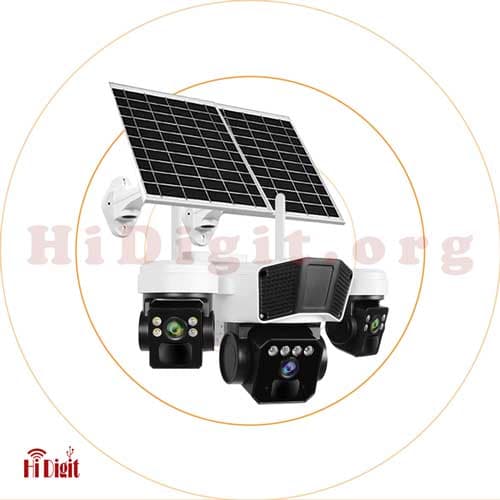 دوربین اسپیددام خورشیدی چرخشی سیمکارتی سه لنز SPIX-S232AS
