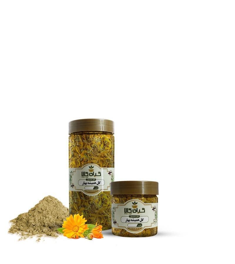 گل همیشه بهار خشک یا پودری بسته بندی