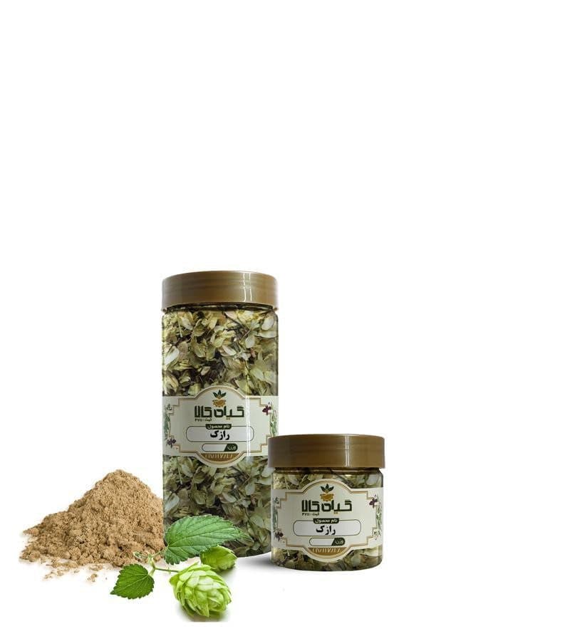 گلبرگ رازک خشک یا پودری بسته بندی