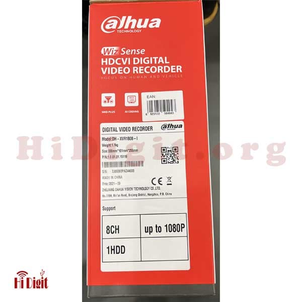 دستگاه ضبط ویدیو 8 کانال داهوا مدل Dahua-XVR1B08-I — تصویر ۴