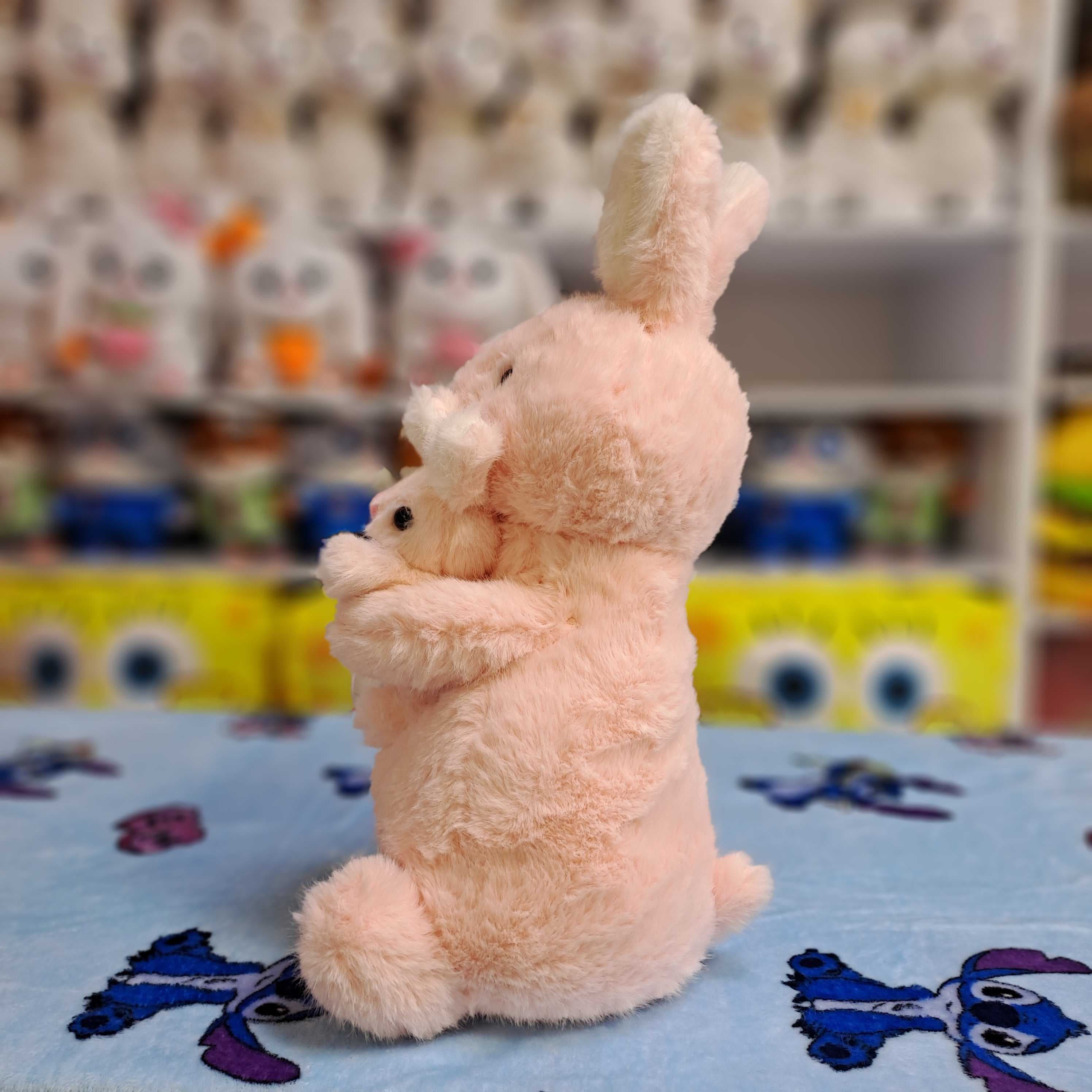 عروسک خرگوش بچه دار۳۵ سانت — تصویر ۵