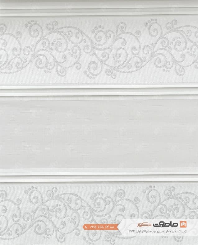 پرده زبرا طرح گل کد PR271