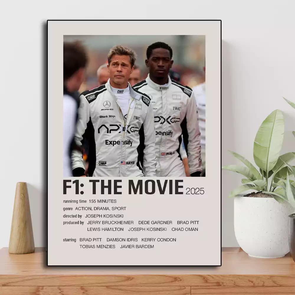 تابلو مینیمال فیلم F1 The Movie 2025