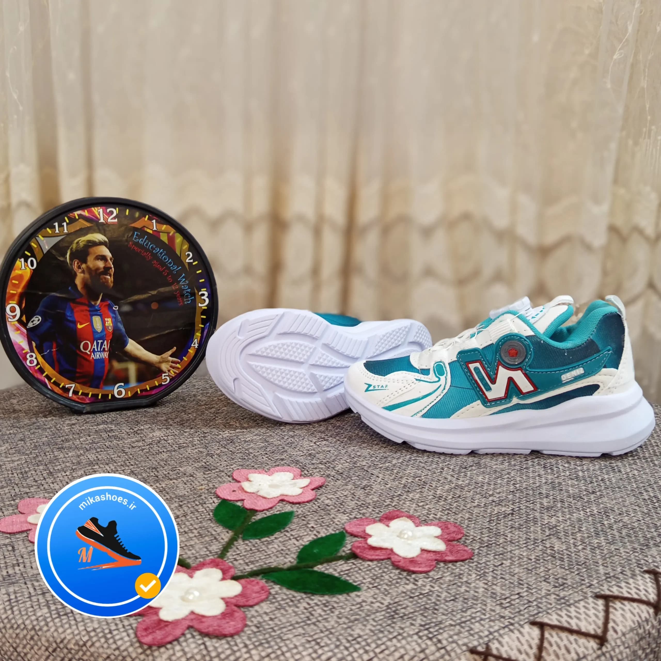 کفش بچگانه -کتونی سوییچی نیوبالانس-کفش بند دیسکی-کفش میکاشویز-mikashoes — تصویر ۲