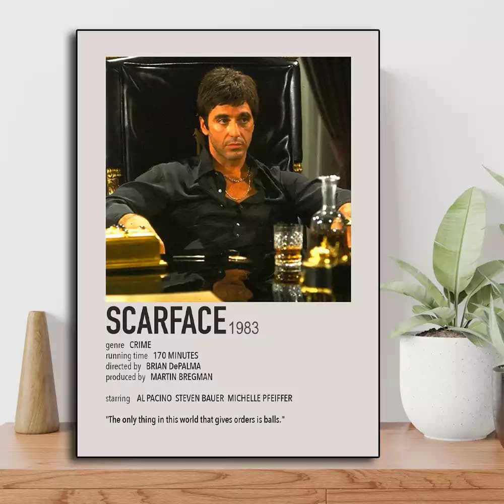تابلو مینیمال فیلم Scarface 1983