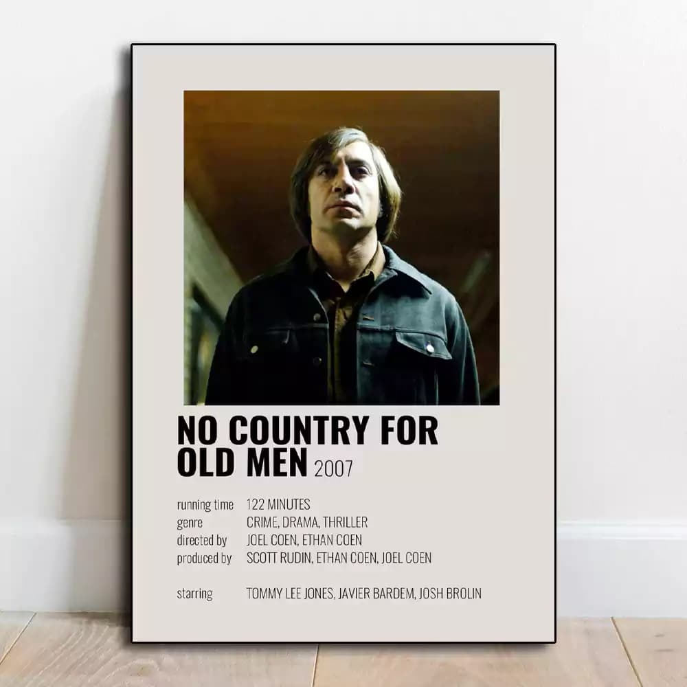 تابلو مینیمال فیلم No Country for Old Men 2007
