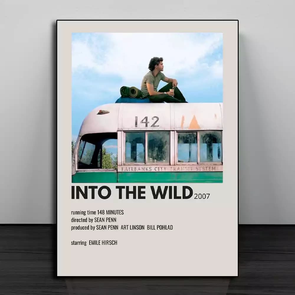 تابلو مینیمال فیلم Into the Wild 2007