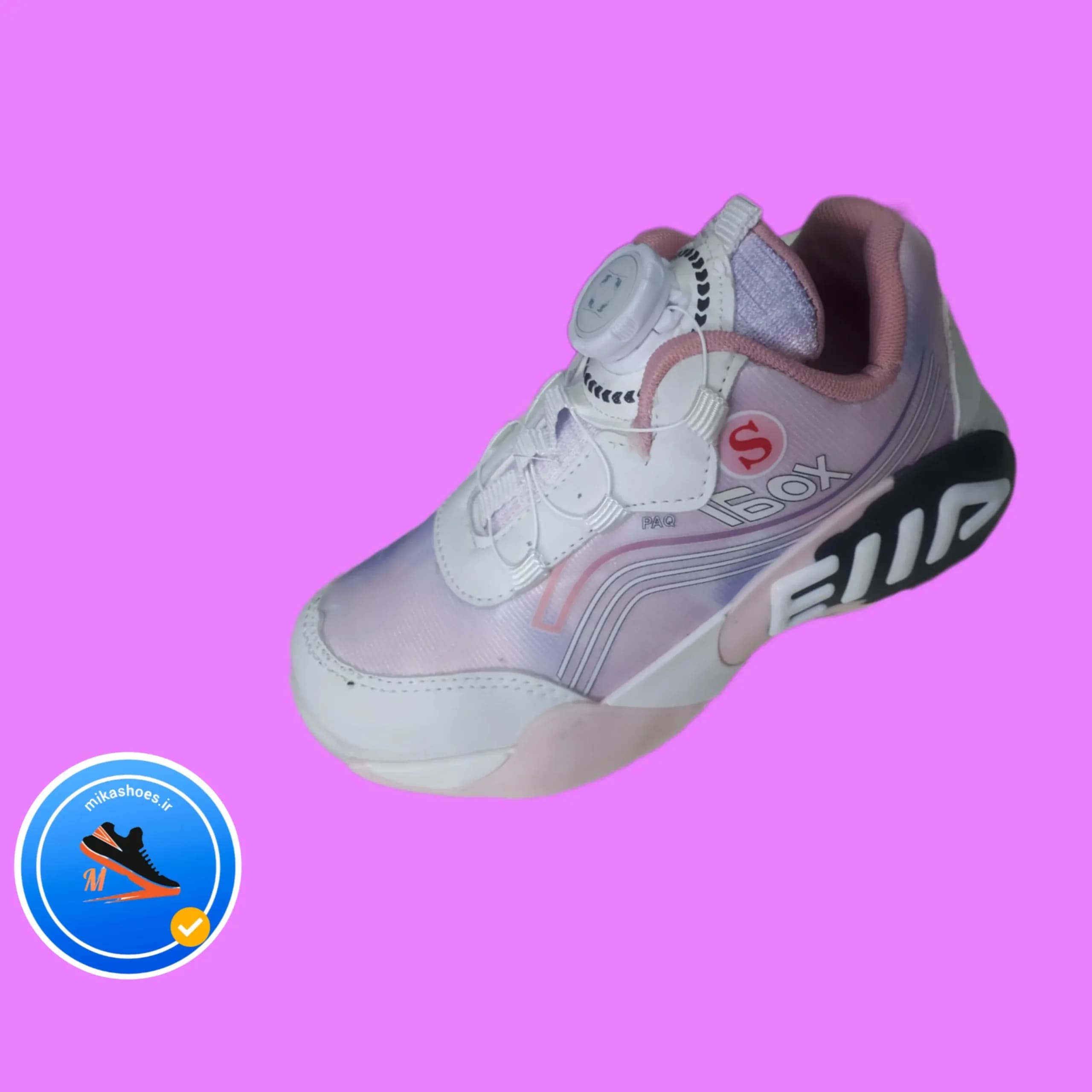 کفش بچگانه دخترانه -کتونی سوییچی الا-کفش بند دیسکی-کفش میکاشویز-mikashoes