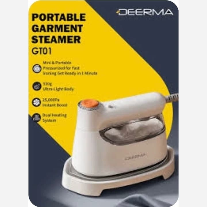 اتو بخار پرتابل شیائومی درما مدل Deerma GT01 Portable Handheld Garment Steamer 1200W Fast Heat (ارسال رایگان) — تصویر ۴