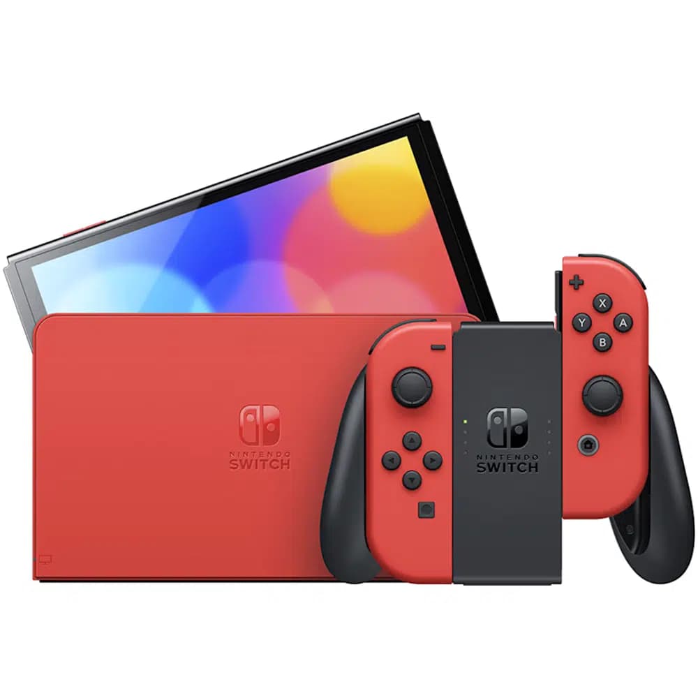 کنسول Nintendo Switch OLED رنگ قرمز – Mario Red