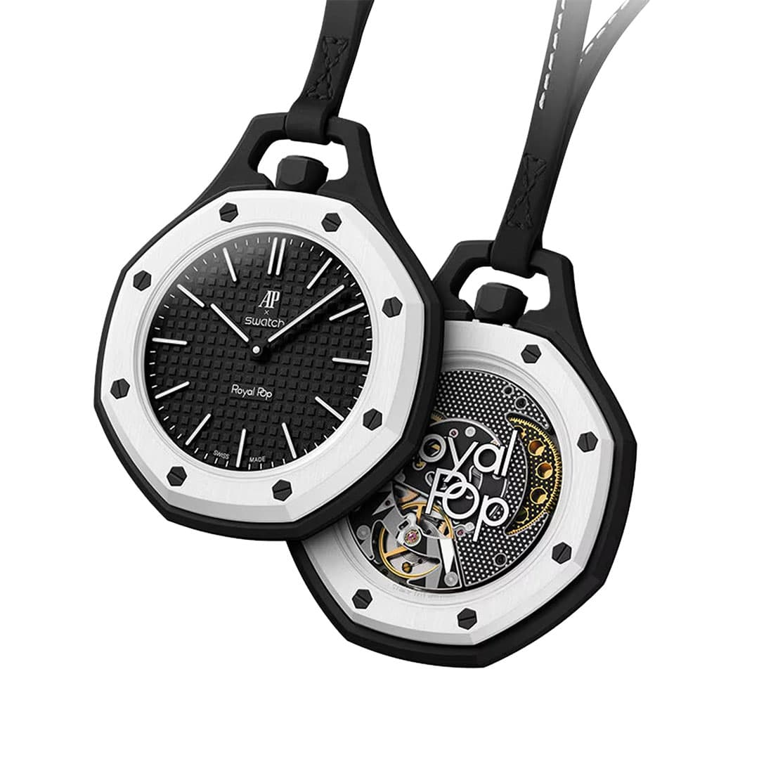 Royal Pop OCHO NEGRO ap swatch ساعت مچی عقربه ای زنانه مردانه رویال پوپ ای پی سواچ