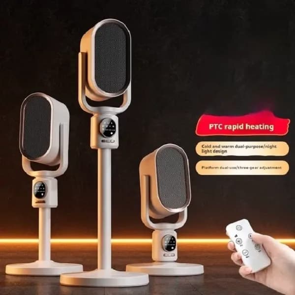 بخاری برقی ایستاده مدل DGS-N6 Heater با صفحه نمایش لمسی و کنترل از راه دور — تصویر ۹