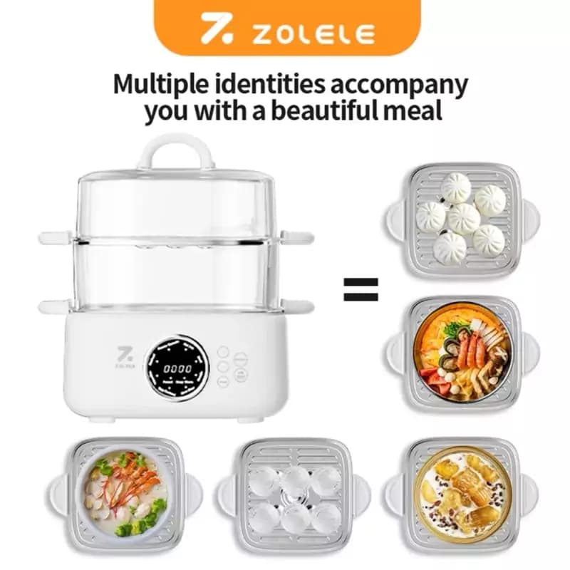 بخار پز چند کاره 9.3 لیتری شیائومی مدل ZOLELE ES931 Multi-Function Steamer — تصویر ۵